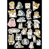 Kedi Sticker Telefon Laptop Notebook Tablet Defter Matara Stiker Etiket ST1034
