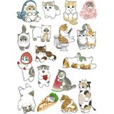 Kedi Sticker Telefon Laptop Notebook Tablet Defter Matara Stiker Etiket ST1118