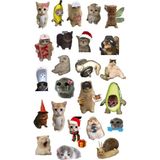 Kedi Sticker Telefon Laptop Notebook Tablet Defter Matara Stiker Etiket ST1317