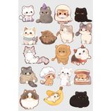Kedi Sticker Telefon Laptop Notebook Tablet Defter Matara Stiker Etiket ST1362