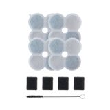 Kedi Su Pınarı Filtre Seti (X8658 Uyumlu) | 4+4 Karbon Sünger Filtre + Temizlik Fırçası (X8814)