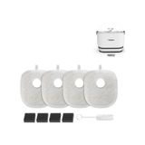 Kedi Su Pınarı Filtresi | 4'lü Set, X8652 ve X8653 Uyumlu Yedek Parça (X8783) gri
