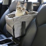 Kedi Taşıma ve Seyahat Çantası Araba İçi Kedi ve Köpek Taşıma Çantası Mıaunest™ Gri