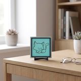 Kedi Temalı Zarif ve Sempatik Dekoratif Obje 10x10 cm | Ev ve ofisiniz için eğlenceli ve estetik bir dekor, koleksiyonluk nitelikte butik parça alternatifi