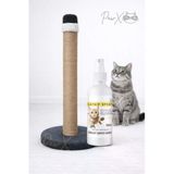 Kedi Tırmalama Tahtası Antrasit ve Catnip Sprey Seti Doğal Oyun ve Sakinleştirici Eğitim Seti