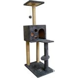 Kedi Tirmalama Ve Oyun Evi 124 Cm Antrasit