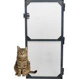 Kedi Tüllü Menteşeli Kapı Sinekliği Antrasit (En= 0-90 Cm. Boy= 0-210 Cm.) Istenilen Ölçüde