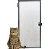 Kedi Tüllü Menteşeli Pencere Sinekliği Antrasit (En= 0-70 Cm. Boy= 0-130 Cm.) Istenilen Ölçüde