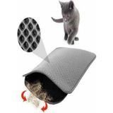 Kedi Tuvalet Önü Paspası Kedi Paspası Gri 60X42 cm - 0,5 x 9 cm
