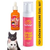 Kedi Tüy Dökülme Önleyici Set - Multivitamin Damla ve Kedi Kuru Şampuanı
