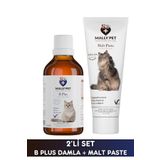Kedi Tüy Sağlığı Destekleyici Set (B Plus Damla + Malt Paste)