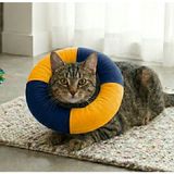 Kedi ve Köpek Mavi- Sarı Elizabeth Yakalık Operasyon Boyunluk eliz003