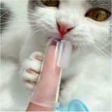 Kedi ve Köpek Parmak Diş Fırçası Saklama Kutulu Kolay Kullanımlı Evcil Hayvan Diş Bakım Fırçası