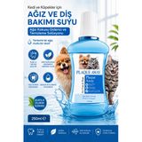 Kedi Ve Köpekler İçin Ağız Ve Diş Bakımı Suyu, Ağız Kokusu Giderici, Temizleme Solüsyonu 250 Ml