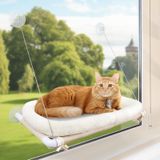 Kedi yatağı penceresi, kedi pencere hamak, pencere levrek, güvenlik kedi rafları, yerden tasarruf sağlayan pencereye monte edilmiş kedi koltuğu, büyük kediler için (yastık yatak seti)