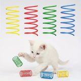 Kedi Yay Oyuncak 8'li Set, Spiral Yay Kedi Oyuncağı, Kedi Oyuncağı Yay, Yavru ve Yetişkin Kediler İçin Eğlence Oyuncağı