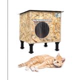 Kedi yuvası kedi evi iç ve dış mekan ısı ve su yalıtımlı