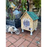 Kedi yuvası Kedi evi ISI VE SU yalıtımlı % 100 KORUNAKLI -11 MM OSB -