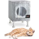 Kedi Yuvası Kedi Evi Isı ve Su Yalıtımlı % 100 Korunaklı Özel Üretim 37X33X31 cm