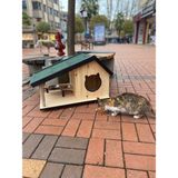kedi yuvası kedi evi özel üretimi iç ve dış mekan lüks kedi barınağı