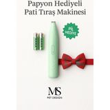 Kedi/köpek Için Profesyonel Tıraş Makinesi (Pati ve Hassas Bölgeler)2 Adet Pil ve Papyon Hediyeli