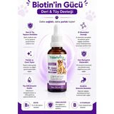 Kediler Için Biotin B Complex Damla Tüy Dökülmesi Karşıtı Tüy ve Deri Bakımı 50 ml
