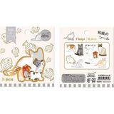 Kedilerin Dünyası Temalı 36 Adet Sticker Seti • Bullet Journal - Çok Renkli