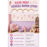 kedili dükkan Ham MDF Duvar Çıtası | Boyanabilir Dekoratif Duvar Paneli - Sık Dalgalı Model