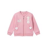 Kedili Kız Bebek Hırka, PEMBE, 12-18AY