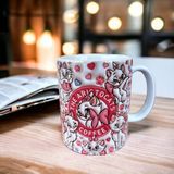 Kedili Kupa Aristocats Tasarım Kupa Bardak - Beyaz - 330 ml