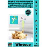 #Kedioltası İnteraktif Çanlı Hareketli Esnek Kelebek Model Kendinden Yapışkanlı Şık Kedi Oyun Oltası