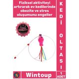#Kedioltası İnteraktif Eğlenceli Dayanıklı Avcılık İçgüdüsel Egzersiz Balıklı Kedi Oyun Oltası 90 Cm