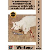 #Kedioyuncağı Dayanıklı Kumaş Isırmaya Dirençli İnteraktif Avcı Seti Peluş Fare Kedi Oyuncağı 3 Adet