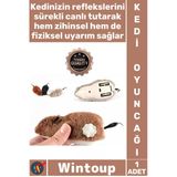 #Kedioyuncağı Hareketli İnteraktif Refleks Zihinsel Uyarı Kurmalı Fare Şık Kedi Eğitim Oyuncağı