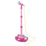 KeDun Kedoung Çocuk Karaoke Makinesi, Işıklı, Ayarlanabilir Standlı Mikrofon, Kızlar, Erkek Çocuklar için Şarkı Söyleyen Karaoke Makinesi (Pembe)