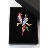 Keeba Çifte kumrular broş. Tasarım broş. Yaka iğnesi broş. Kadın broş. Broş. Erkek broş. Unisex