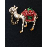 Keeba Deve Broş. Taşlı Tasarım Broş. Yaka Iğnesi Broş. Kadın Broş. Erkek Broş. Unisex Broş. Gold Broş