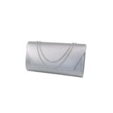 KEEBA Gümüş Abiye Çanta. Gümüş Kadın Abiye Çanta. Abiye Gümüş Kumaş Davet Gece Portföy Clutch Çanta.