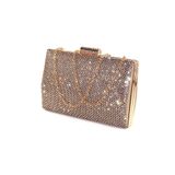 KEEBA Taşlı gold abiye çanta. Clutch gold taşlı davet gece çantası. Altın abiye çanta. Gold abiye çanta.