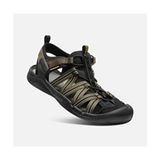Keen Drıft Creek H2 Erkek Haki Sandalet 1026123-1058 Yıkanabilir Polyester ve Kaymaz Taban - Siyah - Haki
