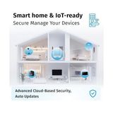 Keenetic Explorer AC1200 Wi-Fi Mesh Ebeveyn Kontrol Fiber Vpn Router Menzil Genişletici Access Point 4X100MBIT/S KN-1613 - 1 TB - 1 GB