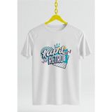 Keep It Retro Baskılı Oversıze Retro Vintage Bisiklet Yaka Pamuklu Kadın ve Erkek Tshırt - Beyaz
