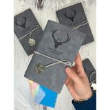 Keep On Going Binderli Deri Kapak Depolama Dosyalı Gri Renk Özel Tasarım Ajanda/notebook/klasörlü Defter