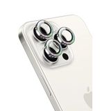 KeepHone Apple iPhone 15 Pro ve iPhone 15 Pro Max ile Uyumlu Kamera Koruma, Parlak Simli Gömülü Taşlı Lens Koruyucu Cam, Çok Renkli