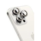 KeepHone Apple iPhone 15 Pro ve iPhone 15 Pro Max ile Uyumlu Kamera Koruma, Parlak Simli Gömülü Taşlı Lens Koruyucu Cam, Gold