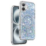 Keephone Apple iPhone 16 Plus Interstellar Glitter Magsafe Kılıf - Mavi