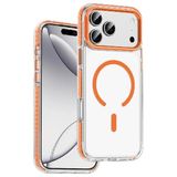 KeepHone Apple iPhone 17 Pro ile Uyumlu Kılıf, Darbe Önleyici, Tırtıklı Shockstar, MagSafe Uyumlu, Turuncu