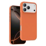 KeepHone Apple iPhone 17 Pro ile Uyumlu Kılıf, Deri Kaplama, Soft Görünüm, MagSafe, Premium Kapak, Turuncu