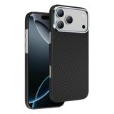 KeepHone Apple iPhone 17 Pro ile Uyumlu Kılıf, Karbon Fiber Kevlar, Desenli, MagSafe Uyumlu, Siyah