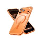 KeepHone Apple iPhone 17 Pro ile Uyumlu Kılıf, Ultra Koruyucu, Sert PC Kenar, MagSnap Uyumlu, Kamera Koruması, Turuncu